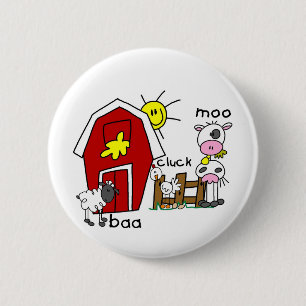 Bóton Redondo 5.08cm Figura camiseta e presentes da vara dos animais de