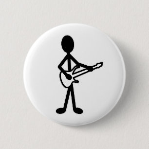 Bóton Redondo 5.08cm Figura do ponto guitarrista