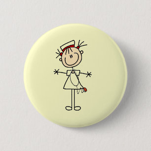 Bóton Redondo 5.08cm Figura fêmea branca presentes da vara da