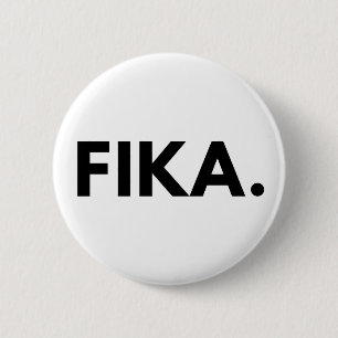 Bóton Redondo 5.08cm FIKA. Botão Negrito