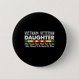 Bóton Redondo 5.08cm Filha Orgulhosa De Um Veterano Vietnã _1