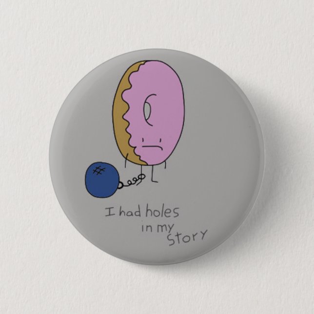 Bóton Redondo 5.08cm Filhós detida (Frente)