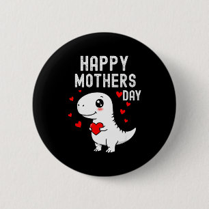 Bóton Redondo 5.08cm Filhos feliz dia das mães filho dinossauro t rex f