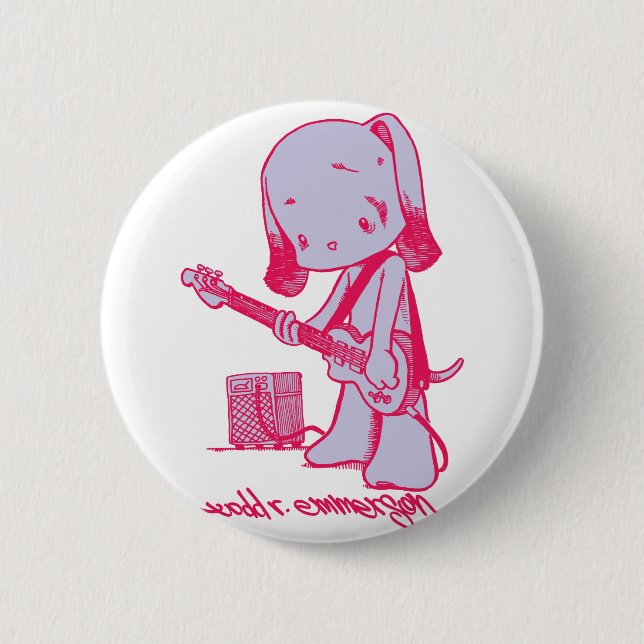 Bóton Redondo 5.08cm Filhote de cachorro baixo (Frente)