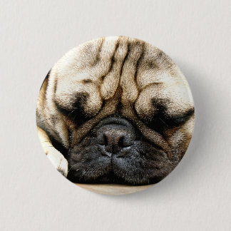 Bóton Redondo 5.08cm Filhote de cachorro do Pug