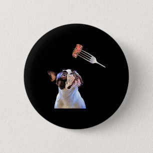 Bóton Redondo 5.08cm Filtro de Cartoon de Buldogue Francês Cão Jante