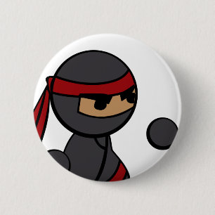 Bóton Redondo 5.08cm Fim-acima de Ninja