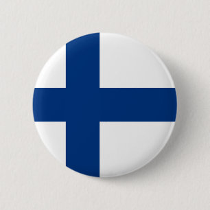 Bóton Redondo 5.08cm Finlandia - bandeira nacional finlandesa