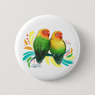 Bóton Redondo 5.08cm Fischer Lovebird