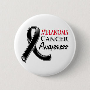 Bóton Redondo 5.08cm Fita da consciência do cancer da melanoma