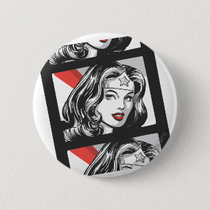 Bóton Redondo 5.08cm Fita de Filme de Mulher Maravilha