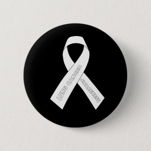 Bóton Redondo 5.08cm Fita de Sensibilização do cancer pulmonar