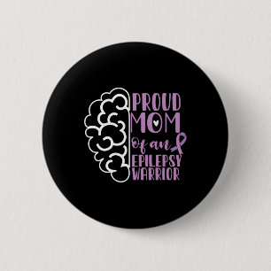 Bóton Redondo 5.08cm Fita De Sensibilização Epilepsia Orgulhava Mãe De