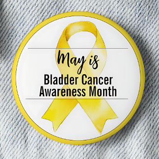 Bóton Redondo 5.08cm Fita Mês de Consciência do Cancer da Bexiga