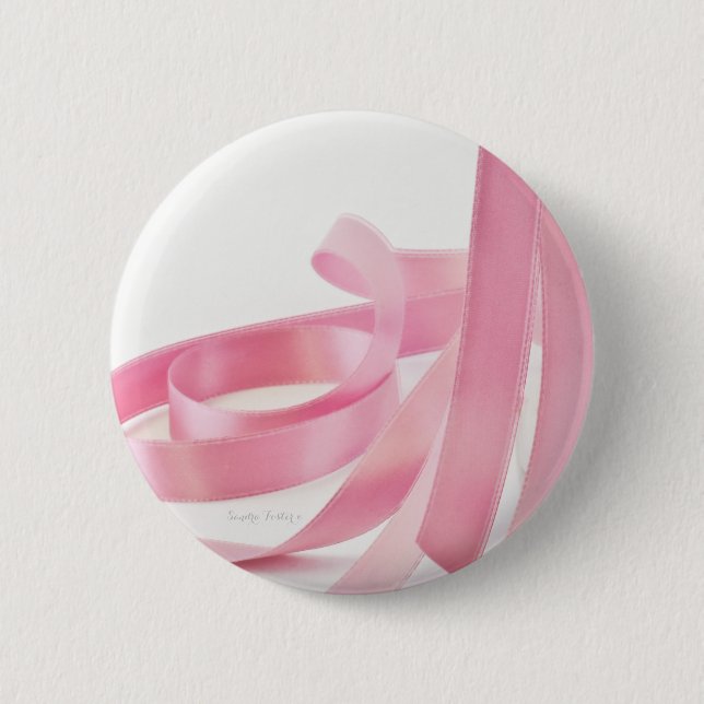 Bóton Redondo 5.08cm Fita Rosa (Frente)
