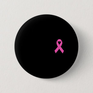 Bóton Redondo 5.08cm Fita rosa-branca, Cancer-de-vidro-rosa Sensibiliza