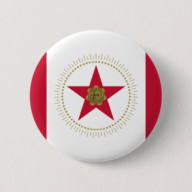 Bóton Redondo 5.08cm Flag of Birmingham, Alabama Pinback Button (Frente)