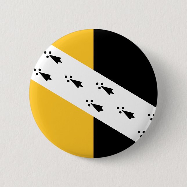 Bóton Redondo 5.08cm Flag of Norfolk Pinback Button (Frente)