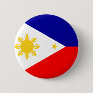 Bóton Redondo 5.08cm Flag_of_the_Filipinas_(marinho_blue).svg
