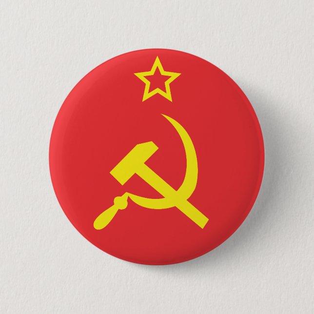 Bóton Redondo 5.08cm Flag USSR (Frente)