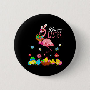 Bóton Redondo 5.08cm Flamingo Feliz Páscoa Com Ovos De Páscoa Bysket Hu