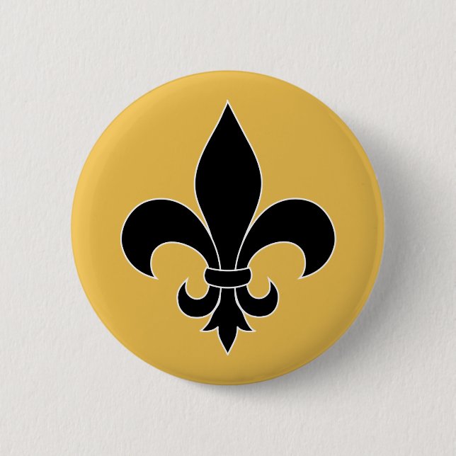 Bóton Redondo 5.08cm Fleur de Lis (Frente)