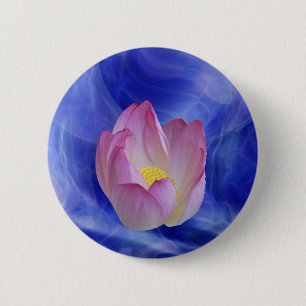 Bóton Redondo 5.08cm Flor de lótus cardíaca