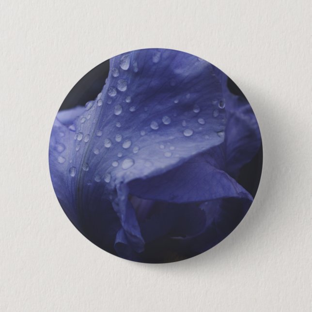 Bóton Redondo 5.08cm Flor Rosa púrpura (Frente)