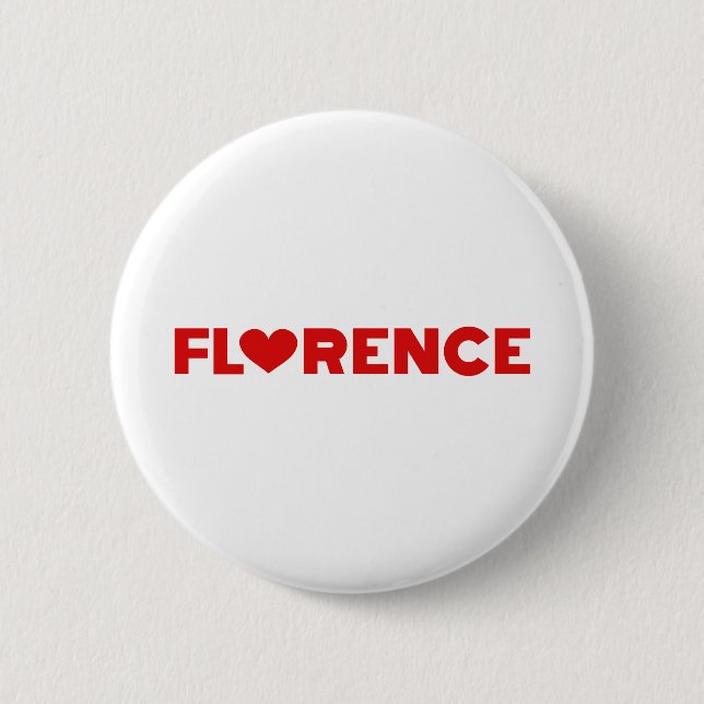 Bóton Redondo 5.08cm Florence Love (Frente)