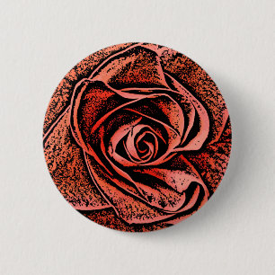 BÓTON REDONDO 5.08CM FLORES DE JARDIM DO PAÍS