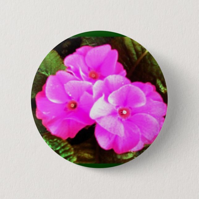 Bóton Redondo 5.08cm Flores do primavera (Frente)