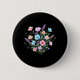 Bóton Redondo 5.08cm Flores Flor Silvestre Floral Fofo Jardinagem