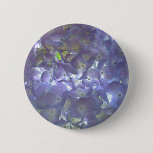 Bóton Redondo 5.08cm Flores roxas roxas, poeiras, empoeiradas