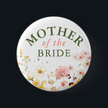 Bóton Redondo 5.08cm Flores Selvagens Cores Bonitas Qualquer Festa<br><div class="desc">Chá de panela,  chá de fraldas,  casamento... botões de qualquer parte</div>