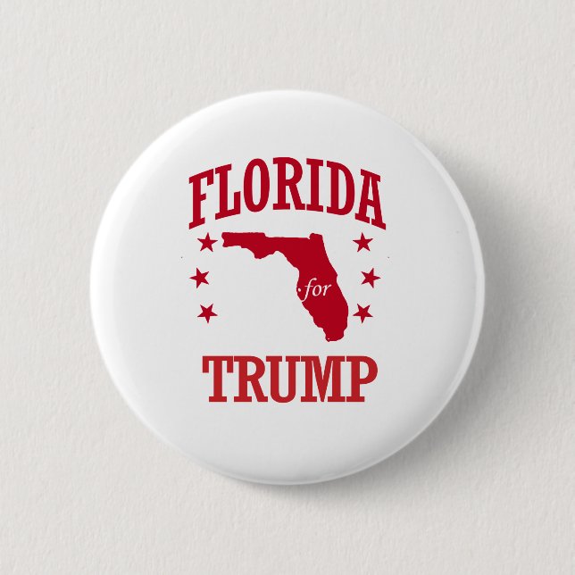BÓTON REDONDO 5.08CM FLORIDA PARA DONALD TRUMP (Frente)