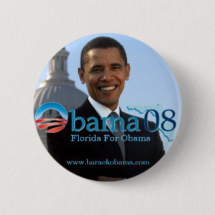 Bóton Redondo 5.08cm Florida para o botão de Obama