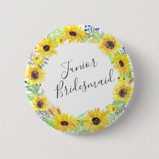Bóton Redondo 5.08cm Flowerfields Junior Bridesmaid