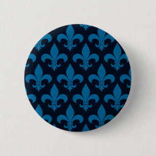Bóton Redondo 5.08cm Flur de lis, parisiense