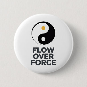 Bóton Redondo 5.08cm Fluxo Sobre Força Yin Yang Yoga Lance Vestuário _2