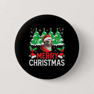 Bóton Redondo 5.08cm Foca Ikal Roupa de Natal de pijama para Xmas Holid