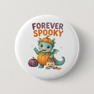 Bóton Redondo 5.08cm Fofinho para Sempre Dragãozinho de Halloween Assus