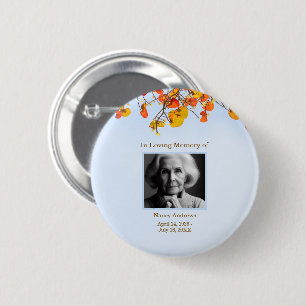 Bóton Redondo 5.08cm Folgas Na Memória Encantadora Memorial Funeral