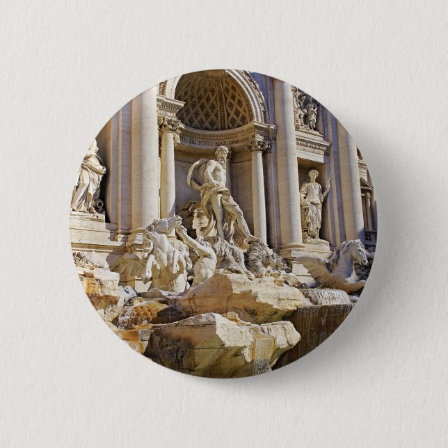 Bóton Redondo 5.08cm fonte da Trevi (Frente)