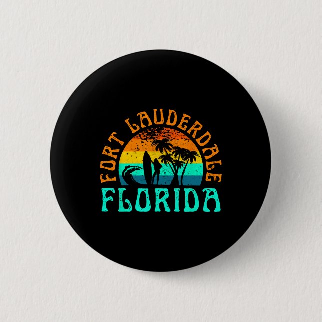 Bóton Redondo 5.08cm Fort Lauderdale  (Frente)