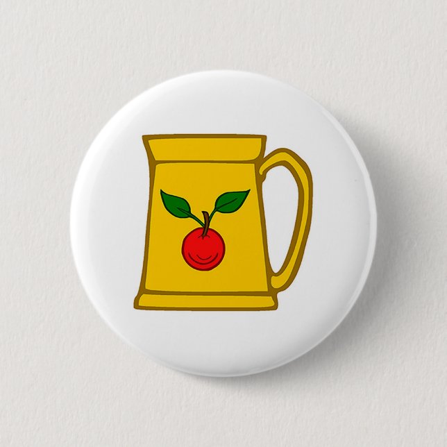 Bóton Redondo 5.08cm Fortaleza do Botão Crachá Greyfells Populace (Frente)