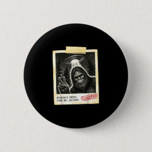 Bóton Redondo 5.08cm Foto antiga engraçada de evidência de bigfoot alie
