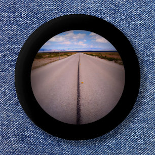 Bóton Redondo 5.08cm Foto em formato preto