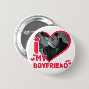 Bóton Redondo 5.08cm Foto personalizada que amo meus Dias de os namorad