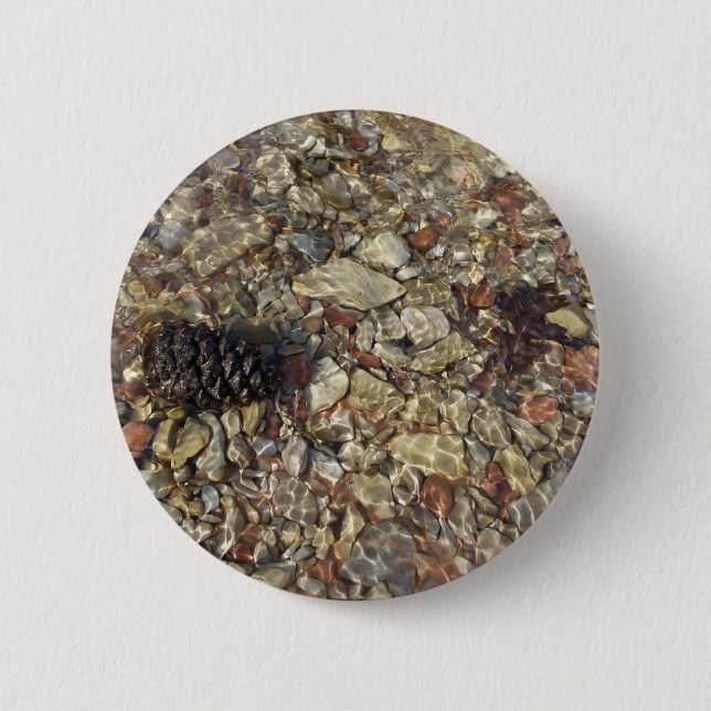 Bóton Redondo 5.08cm Fotografia natural de Taylor Creek (Frente)