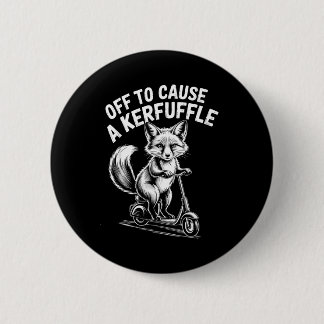 Bóton Redondo 5.08cm Fox off to cause a kerfuffle cottagecore chaos